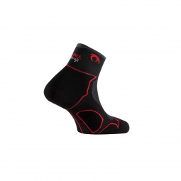 Ciorapi Trail Running, Lurbel Desafio Three, negru-rosu