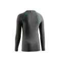 Tricou termic cu maneca lunga de femei, Lurbel Merino, gri-turcoaz