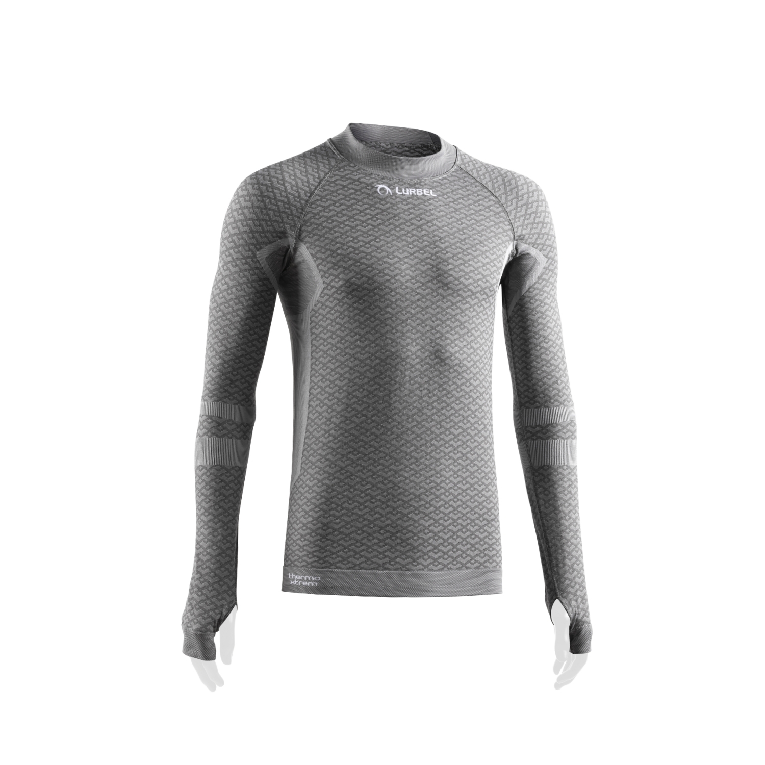 Tricou termic cu maneca lunga pentru barbati, Lurbel Volcano, gri deschis