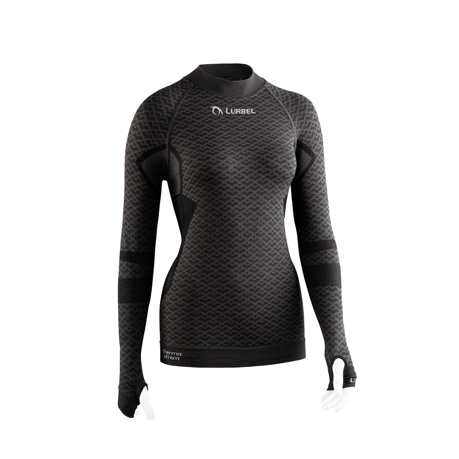 Tricou termic cu maneca lunga pentru femei, Lurbel Volcano, gri inchis