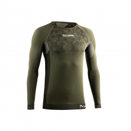 Tricou termic cu maneca lunga, Lurbel Win, kaki-negru