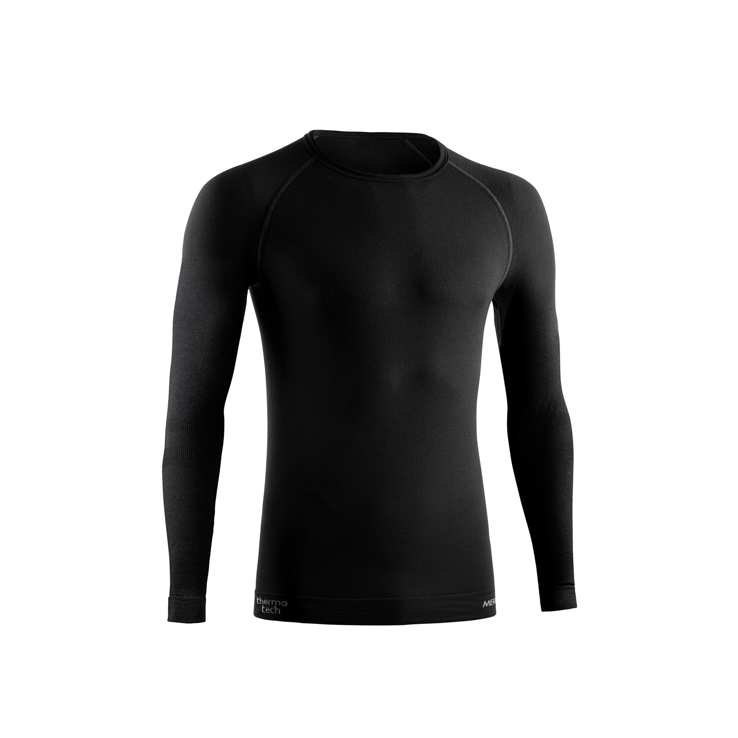 Tricou termic cu mânecă lungă bărbați, Lurbel Merino Lite, negru
