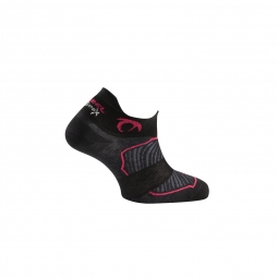 Ciorapi alergare, Lurbel Race Two, negru-fuchsia