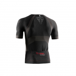 Tricou cu fermoar trail running, Lurbel Zeus Pro, gri închis-roșu