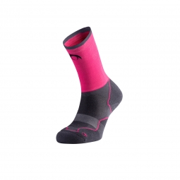 Ciorapi compresivi Trail Running, Lurbel Desafio Five, gri închis-fuchsia