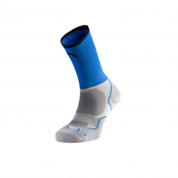 Ciorapi compresivi Trail Running, Lurbel Desafio Five, gri deschis-albastru