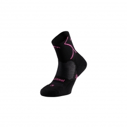 Ciorapi Trail Running, Lurbel Track Four, negru-fuchsia