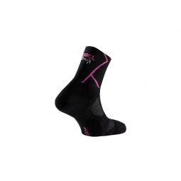 Ciorapi Trail Running, Lurbel Track Four, negru-fuchsia