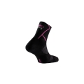 Ciorapi Trail Running, Lurbel Track Four, negru-fuchsia