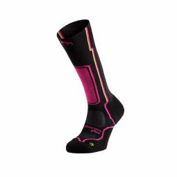 Ciorapi compresivi schi, Lurbel Alpine Six, negru-fuchsia