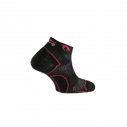 Ciorapi alergare, Lurbel Tiwar Two, negru-fuchsia