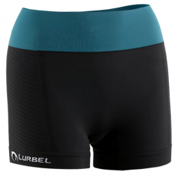 Pantaloni scurti, femei, Lurbel Venus Lite, negru-turcoaz
