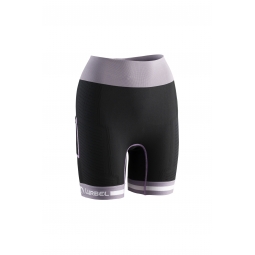 Pantaloni scurți femei, Lurbel Spirit Flux, negru-lavandă