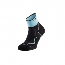 Ciorapi Trail Running, Lurbel Desafio Three, negru-albastru deshis