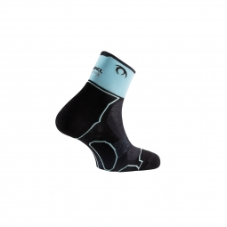 Ciorapi Trail Running, Lurbel Desafio Three, negru-albastru deshis
