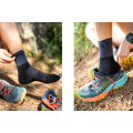 Ciorapi Trail Running, Lurbel Track Four, negru-gri închis