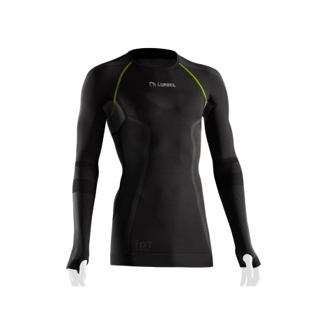 Tricou termic cu maneca lunga pentru barbati, Lurbel Cristallo, gri inchis-verde