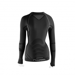 Tricou termic cu maneca lunga pentru femei, Lurbel Cristallo, gri inchis