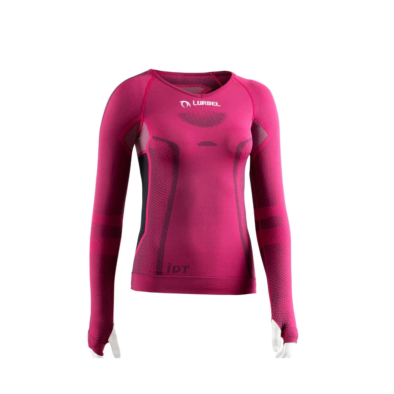 Tricou termic cu maneca lunga pentru femei, Lurbel Cristallo, fuchsia