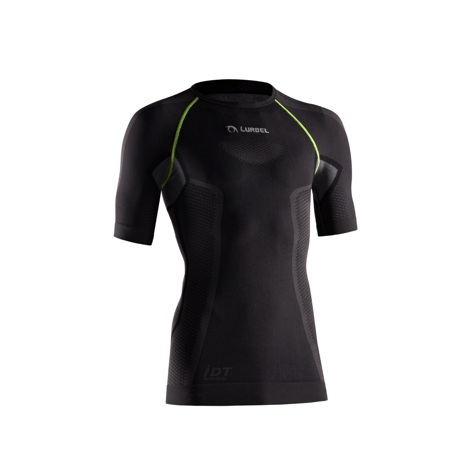 Tricou termic pentru barbati, Lurbel Cristallo, gri inchis-verde